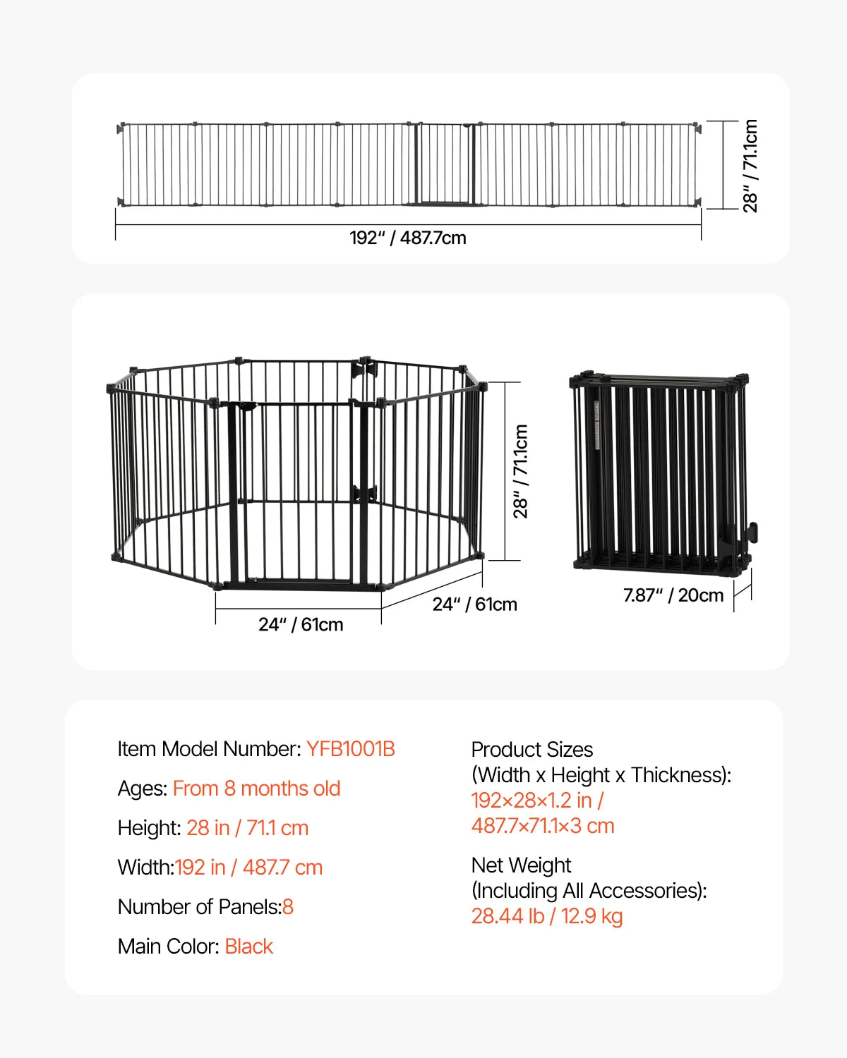 Walk-Thru Pressure-Mount Dog & Pet Safety Gate for Doorways