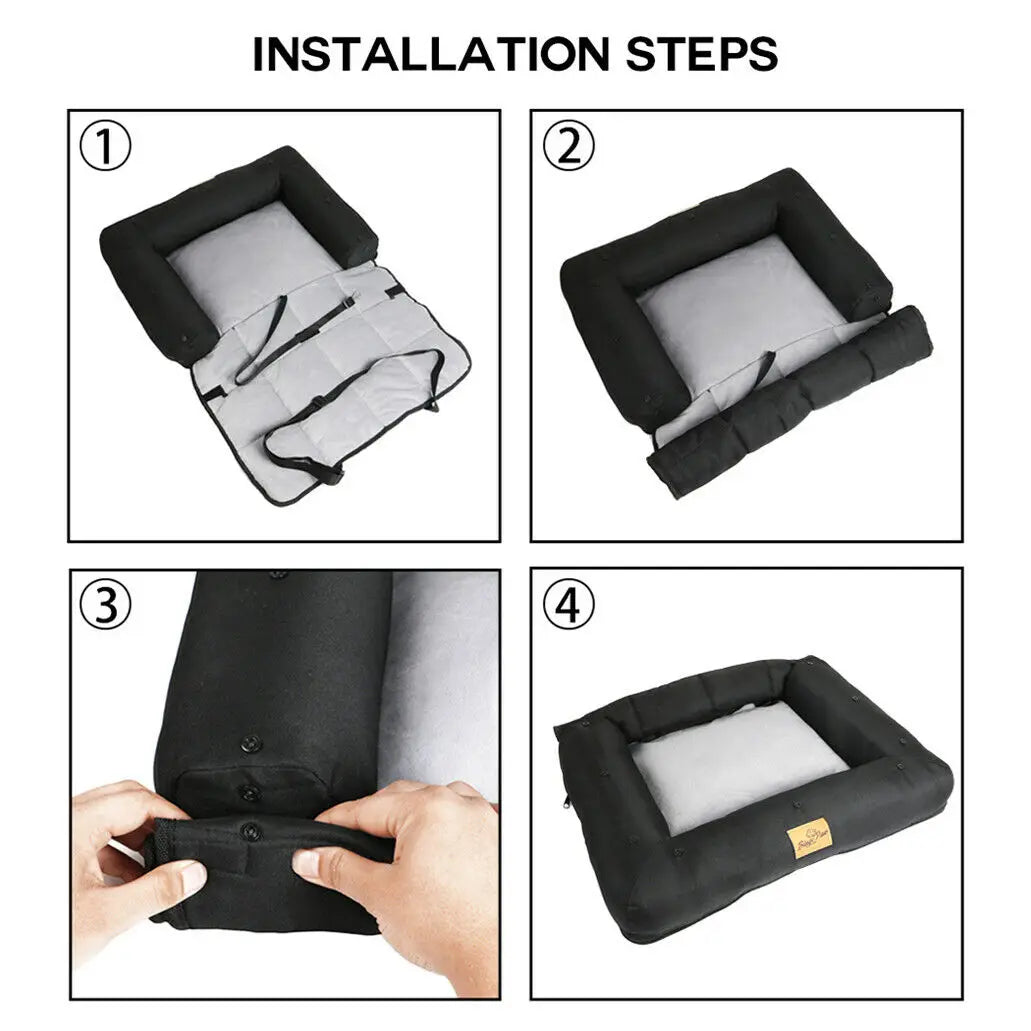 Waterproof Dog Car Seat Bed with Removable Pad product image 3