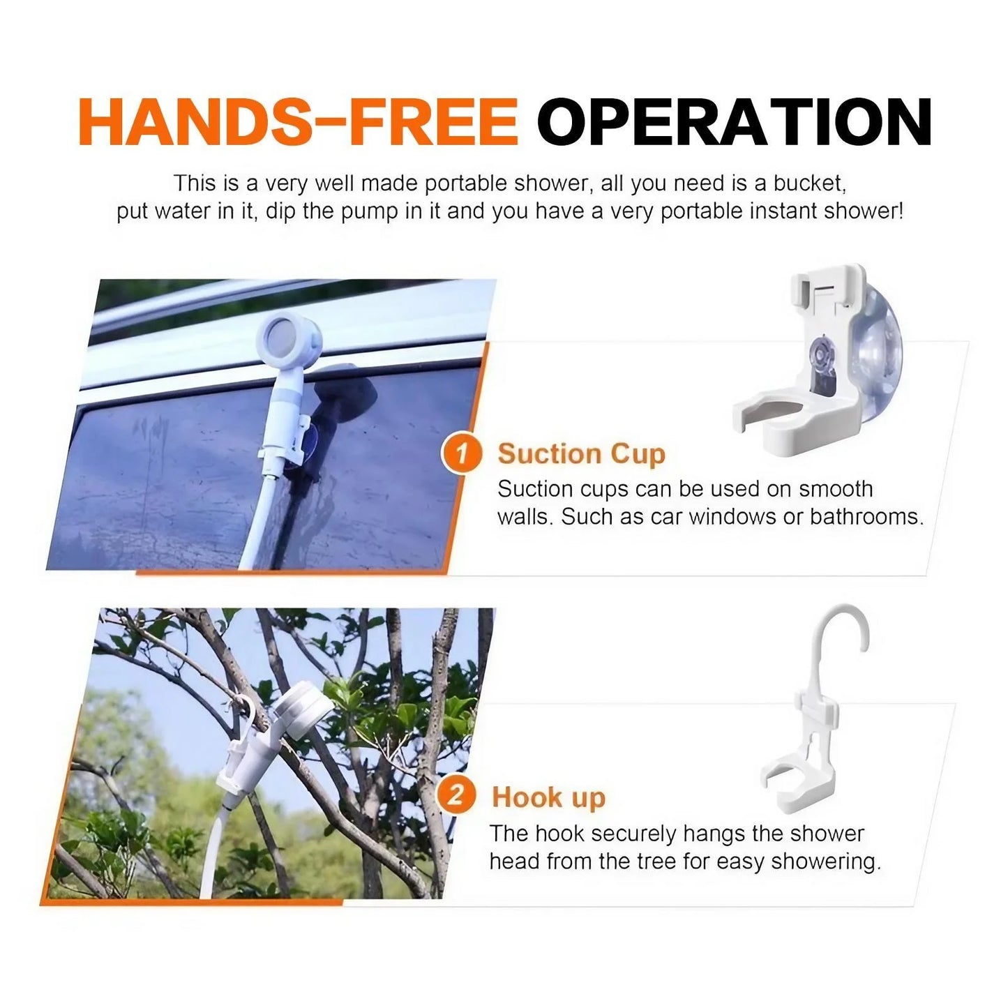 Portable Rechargeable Handheld Outdoor Shower & Pet Bathing Pump
