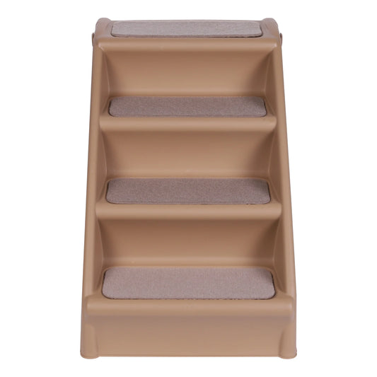 4-Step Pet Dog Stairs Foldable Cat and Dog Steps Nonslip Dog Stairs Ramp Sofa Ladder Pet Furniture for High Bed Chair Couch Sofa