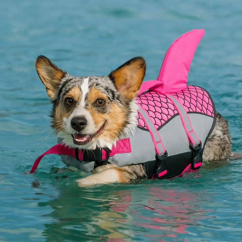 Reflective Shark Dog Life Jacket with Rescue Handle product image 3