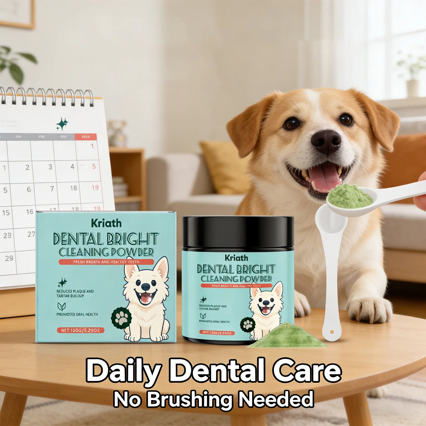 Dog Tooth Cleaning Powder Removing teeth Surface Stains Reduce Dental Plaques Eliminate Bad Breath Daily Dog Teeth Care Products