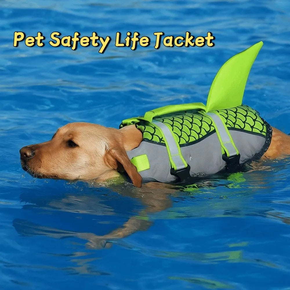 Reflective Shark Dog Life Jacket with Rescue Handle product image 2