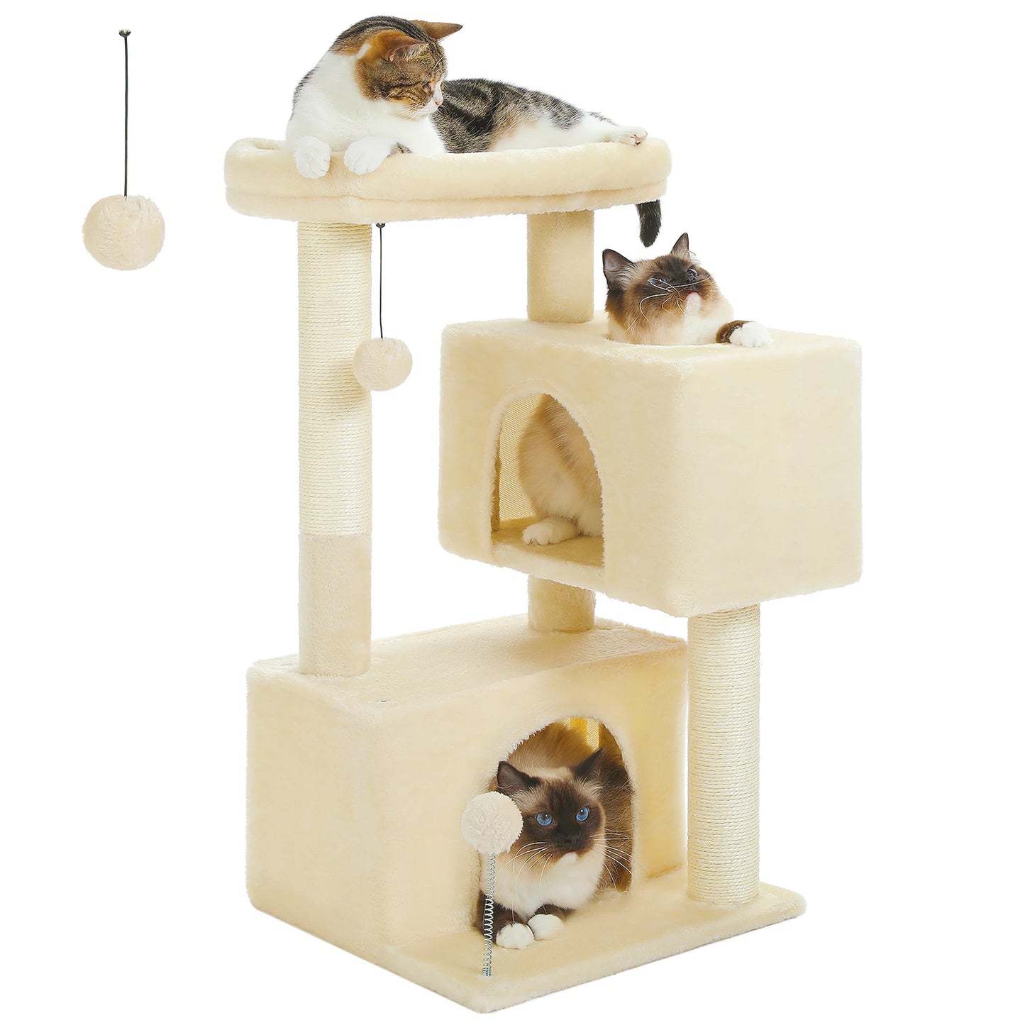 Multi-Level Cat Tree with Sisal Posts & Padded Perch