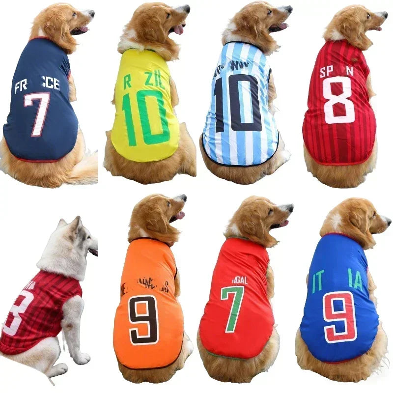 Breathable Mesh Football Jersey Pet T-Shirt Vest