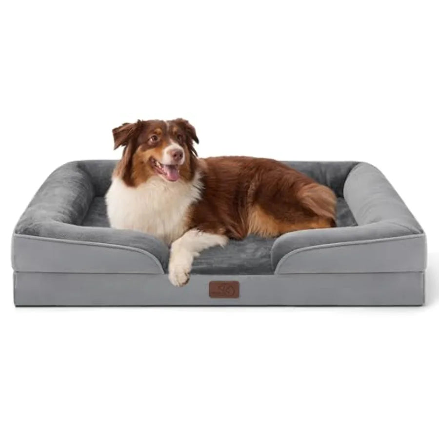 Orthopedic Dog Beds Large Sized Dog - Washable Large Dog Cat Bed Waterproof Comfort Dogs Couch Sofa with Washable Removable Cov
