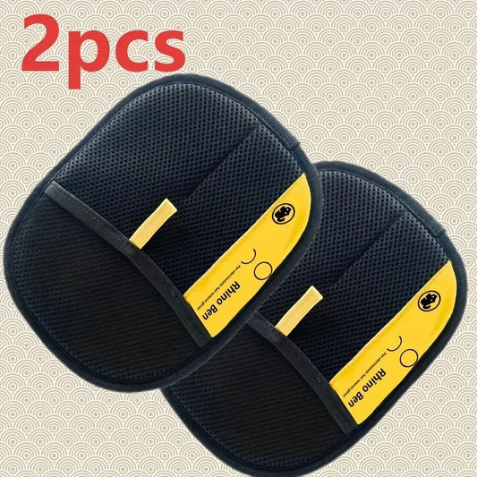 2-Piece Double-Sided Pet Hair Removal Grooming Gloves - front view
