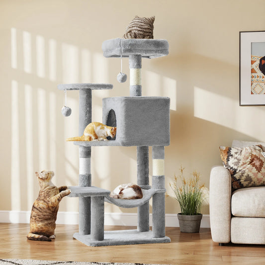 44-Inch Multi-Level Cat Tree with Condo & Hammock product image 2
