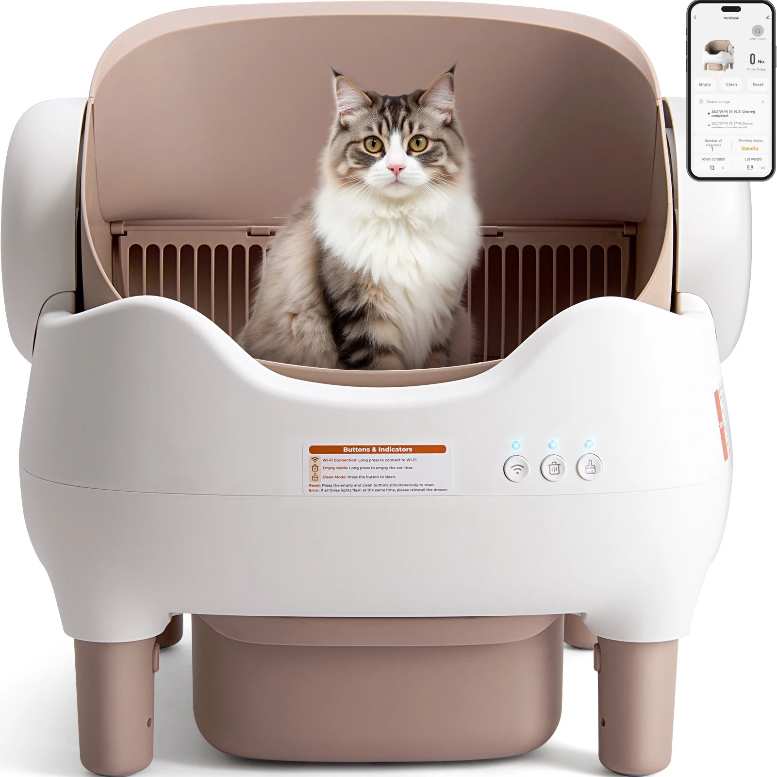 Smart Self-Cleaning Cat Litter Box with App Control product image 2