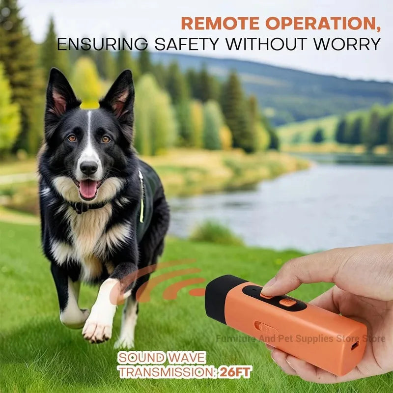 Rechargeable Ultrasonic Dog Repeller with LED Light product image 5
