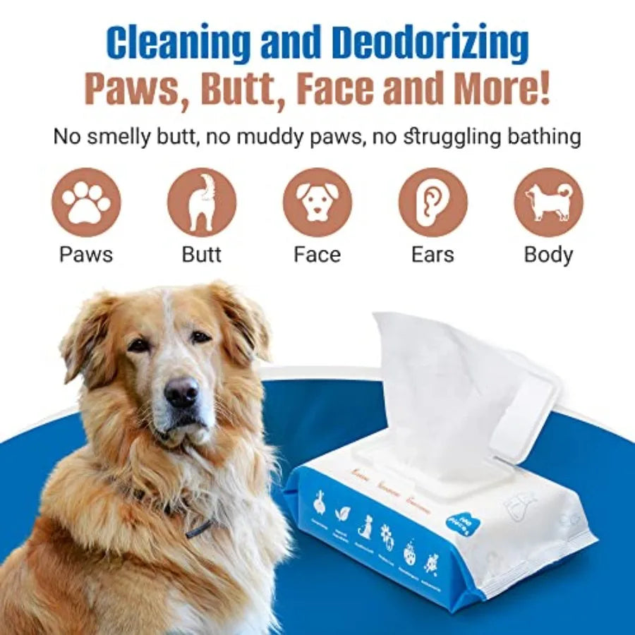 Dog Wipes for Paws and Butt - s Pet Wipes for Dogs and Cats Puppy Wipes - Dog Grooming Wipes Cleaning Deodorizing - Fragrance F