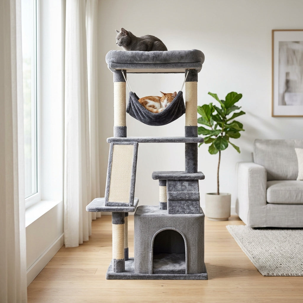 Multi-Level Cat Tree Tower with Condo & Hammock product image 14